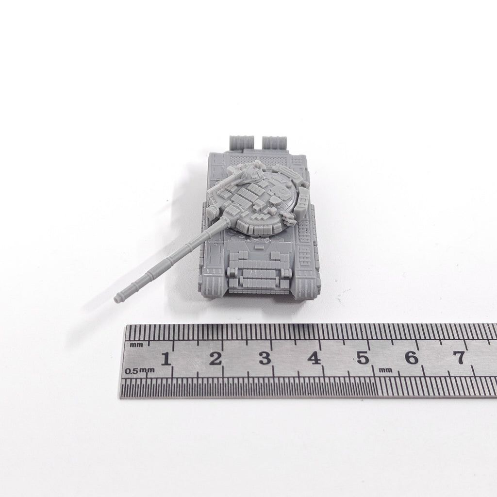 Soviet T-72BV Main Battle Tank,3D Printed,1/144 Scale Mini Tank Model,Resin