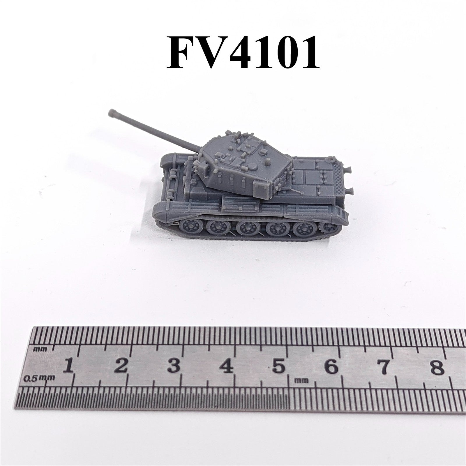 British FV4101 Charioteer Tank,3D Printed,1/144 Scale Mini Tank Model,Resin