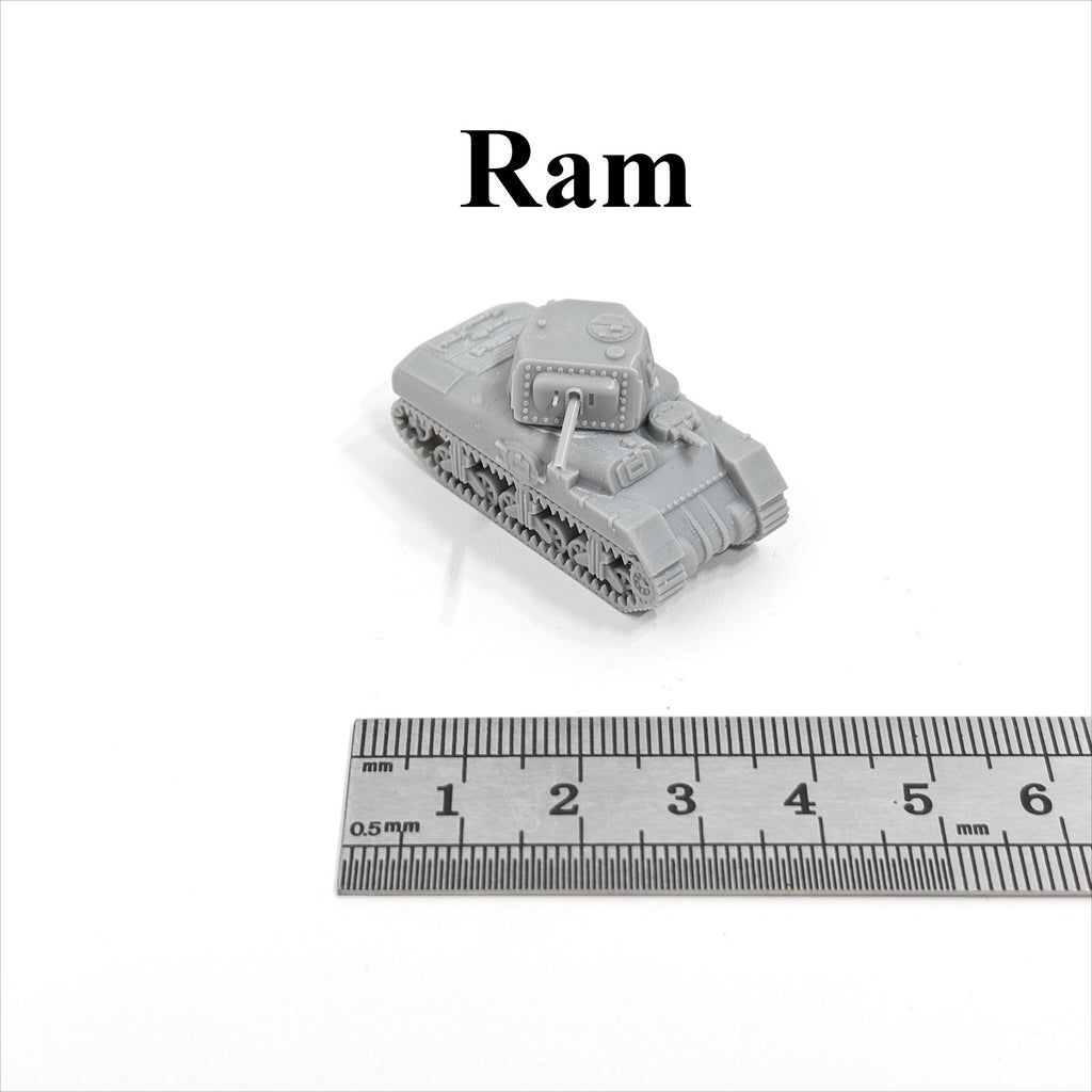 WWII Canada Ram Tank,3D Printed,1/144 Scale Mini Tank Model,Resin