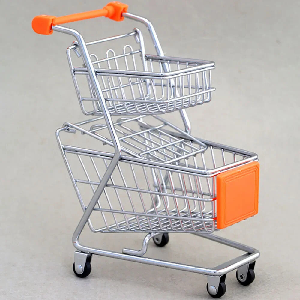 1/6 Scale Metal Shopping Cart with 2 Layers for 12" Action Figure Model
