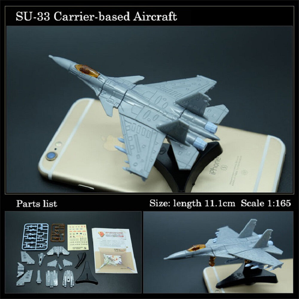 Mini Aircraft Airplane Fighter Model, Military Plastic Toy with Base,Paintable，F22 J20 J10 EF2000 MI8 MI24 AV-8A F-5E F15 F/A-18 UH1H MI8 SU25 SU30
