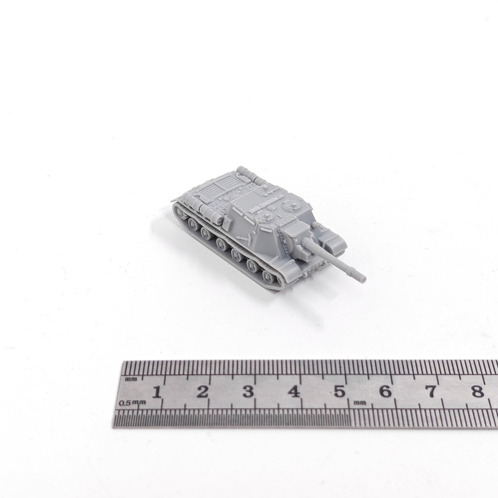 Soviet ISU-152 Tank Destroyer,3D Printed,1/144 Scale Mini Tank Model,Resin