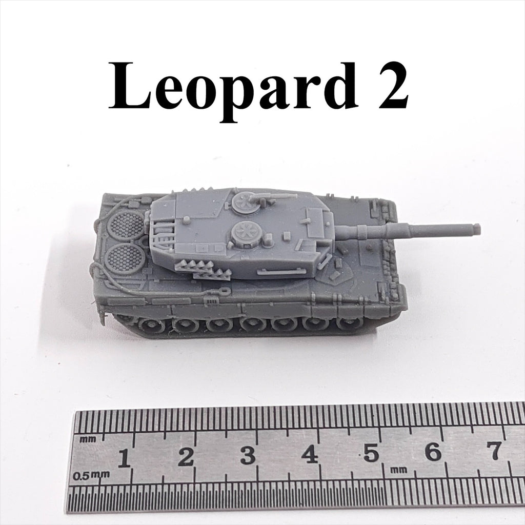 German Leopard 2 Main Battle Tank,3D Printed,1/144 Scale Mini Tank Model,Resin