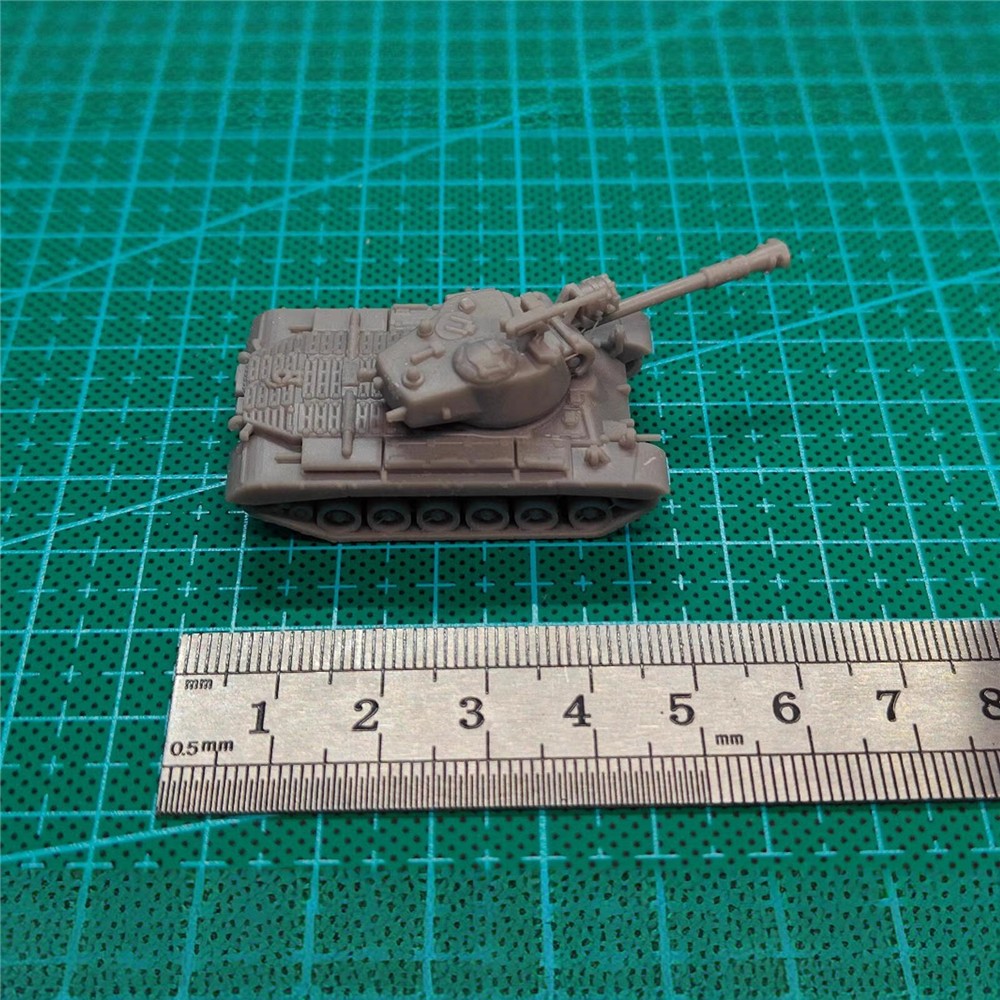 US Army M46 Patton Tank, 3D Printed ,1/144 Scale Mini Tank Model,Resin