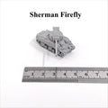 WWII British Sherman Firefly Tank,3D Printed,1/144 Scale Mini Tank Model,Resin