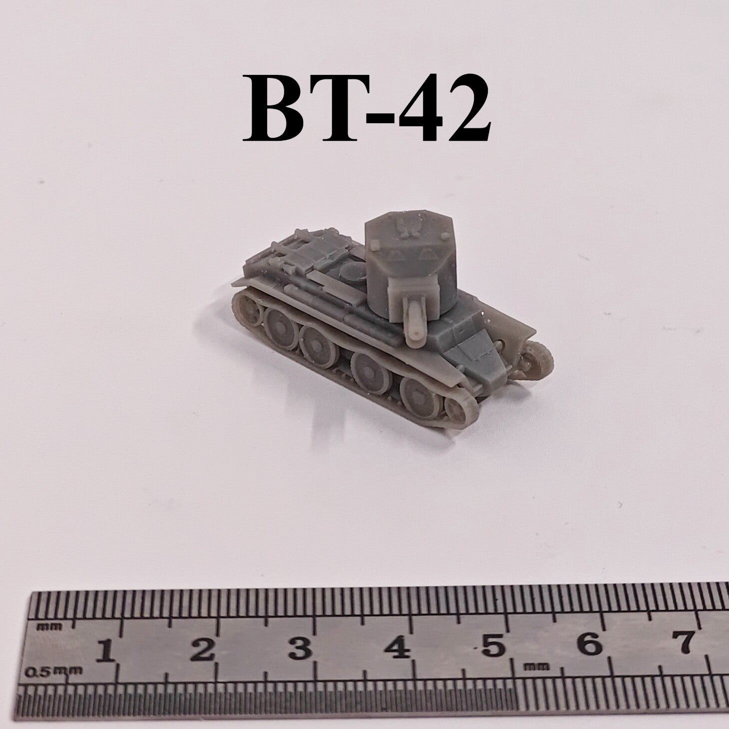 WWII Finland BT-42 Light Tank,3D Printed,1/144 Scale Mini Tank Model,Resin