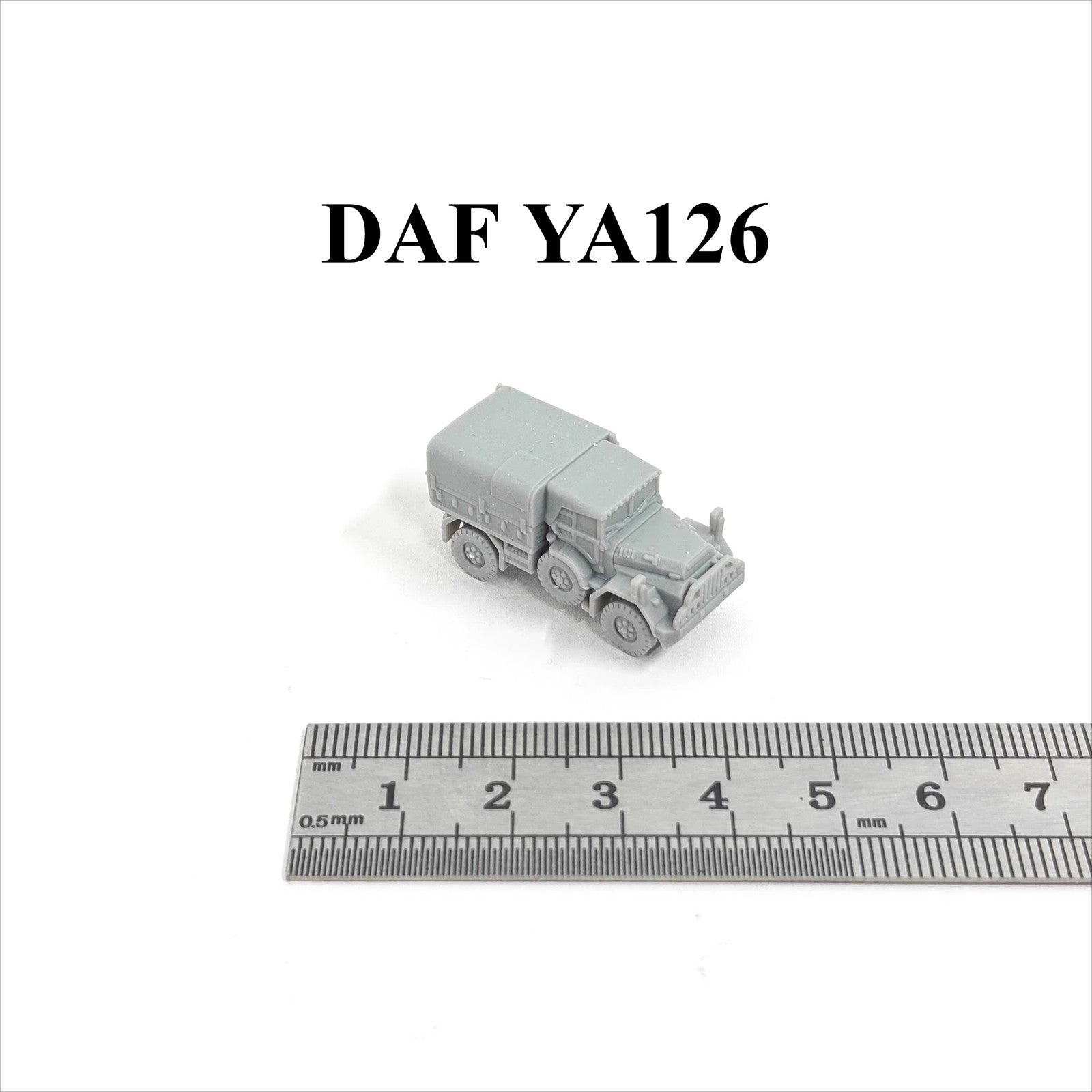 Dutch Army DAF YA126 Truck,3D Printed,1/144 Scale Mini Tank Model,Resin