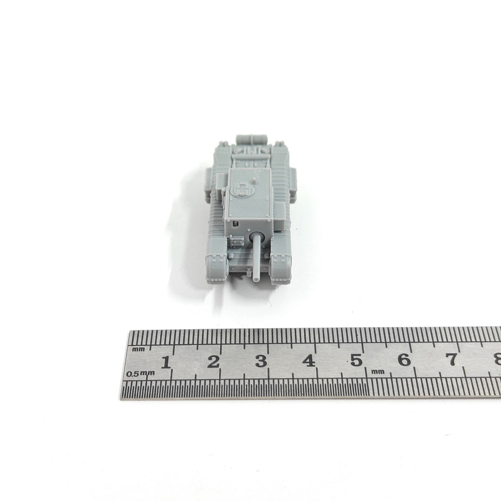 WWII British Churchill Gun Carrier,3D Printed,1/144 Scale Mini Tank Model,Resin