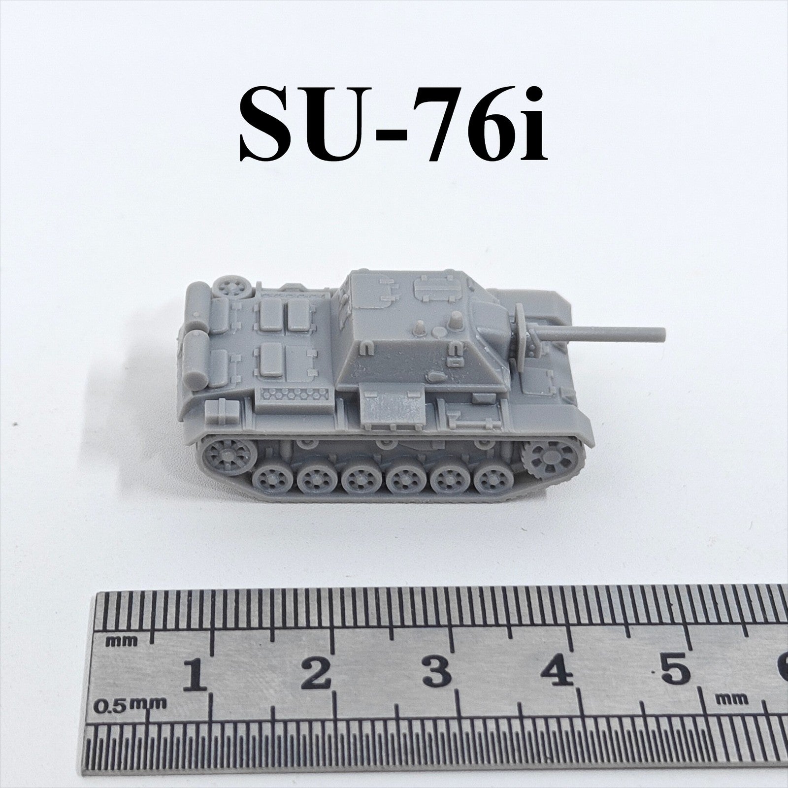 WWII Soviet SU-76i Tank Destroyer,3D Printed,1/144 Scale Mini Tank Model,Resin