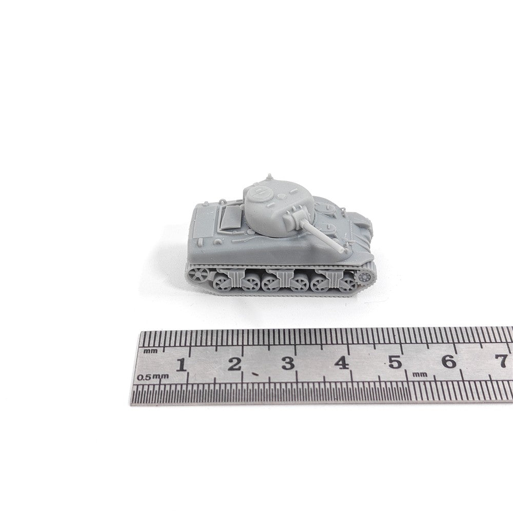 U.S. Army M4A1 Sherman Tank, 3D Printed ,1/144 Scale Mini Tank Model,Resin