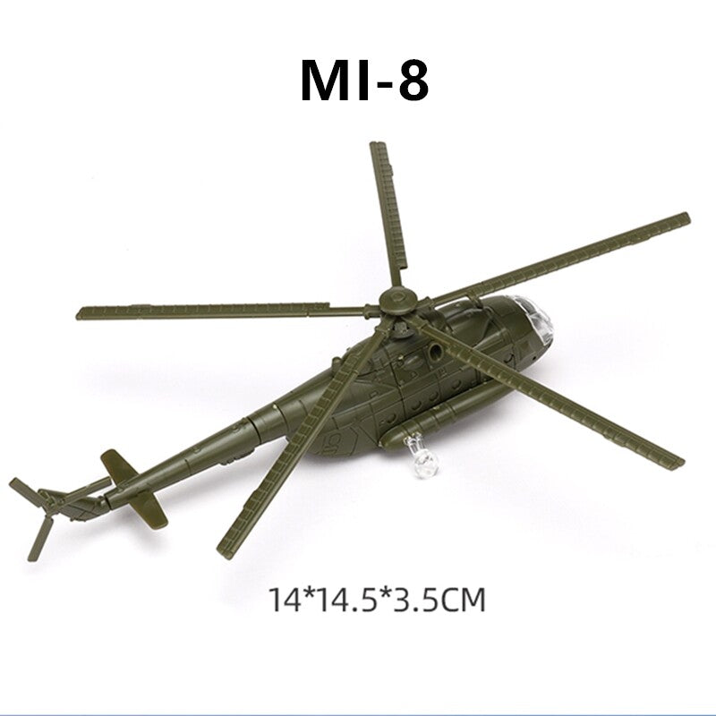 Mini Aircraft Airplane Fighter Model, Military Plastic Toy with Base,Paintable，F22 J20 J10 EF2000 MI8 MI24 AV-8A F-5E F15 F/A-18 UH1H MI8 SU25 SU30