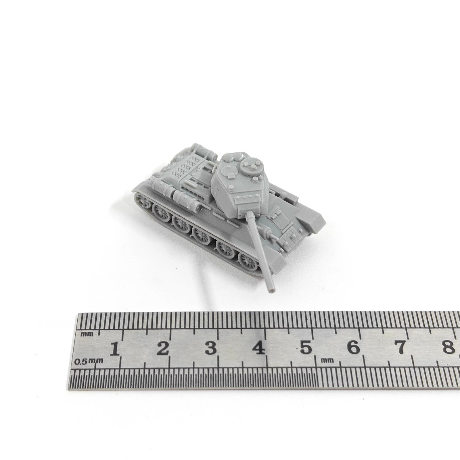 WWII Soviet T-34/85 Medium Tank,3D Printed,1/144 Scale Mini Tank Model,Resin