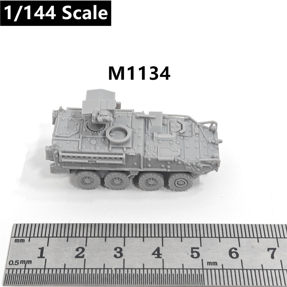 US Army M1134 Stryker ATGM Carrier,3D Printed,1/144 Scale Mini Tank Model,Resin