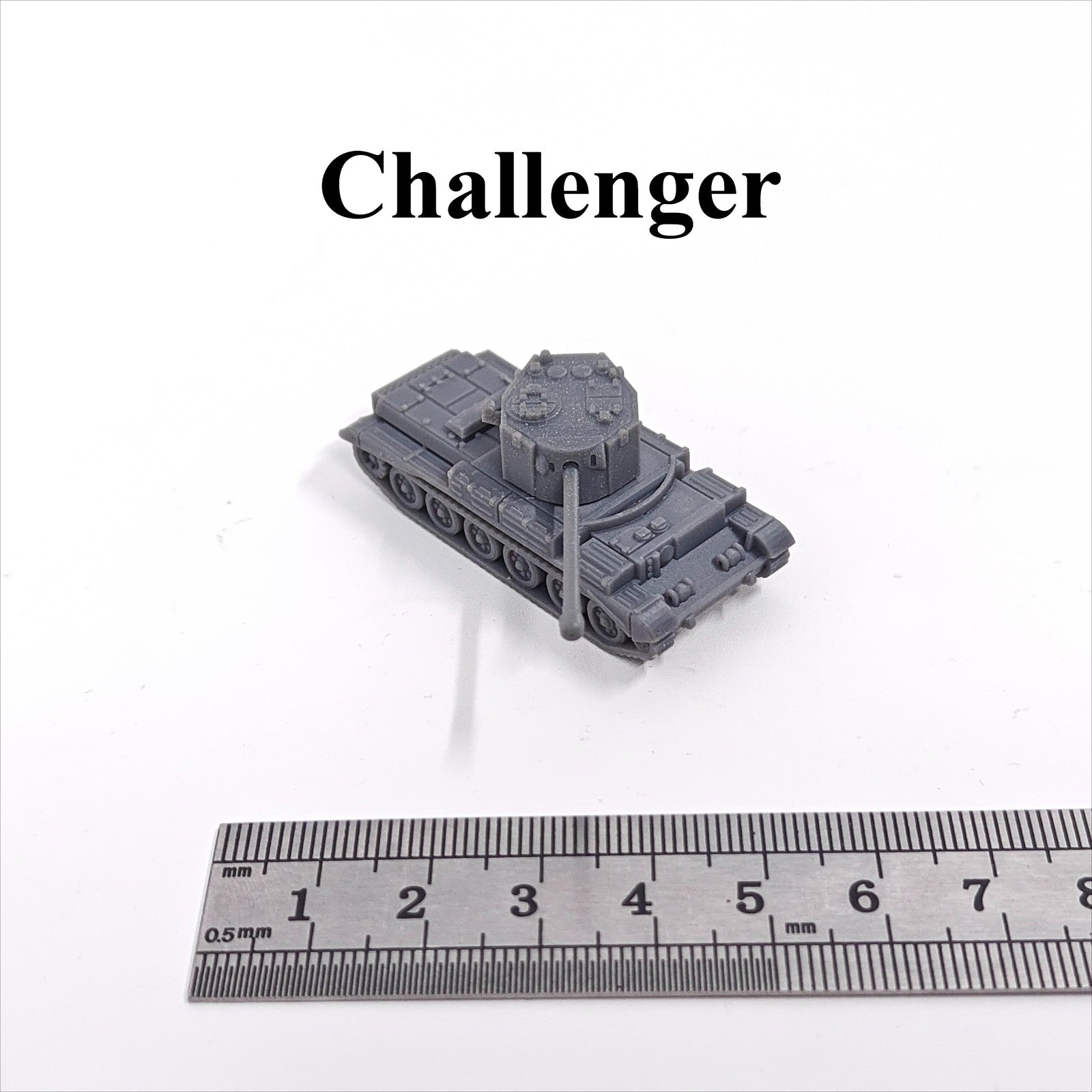 WWII UK Challenger Tank Destroyer,3D Printed,1/144 Scale Mini Tank Model,Resin