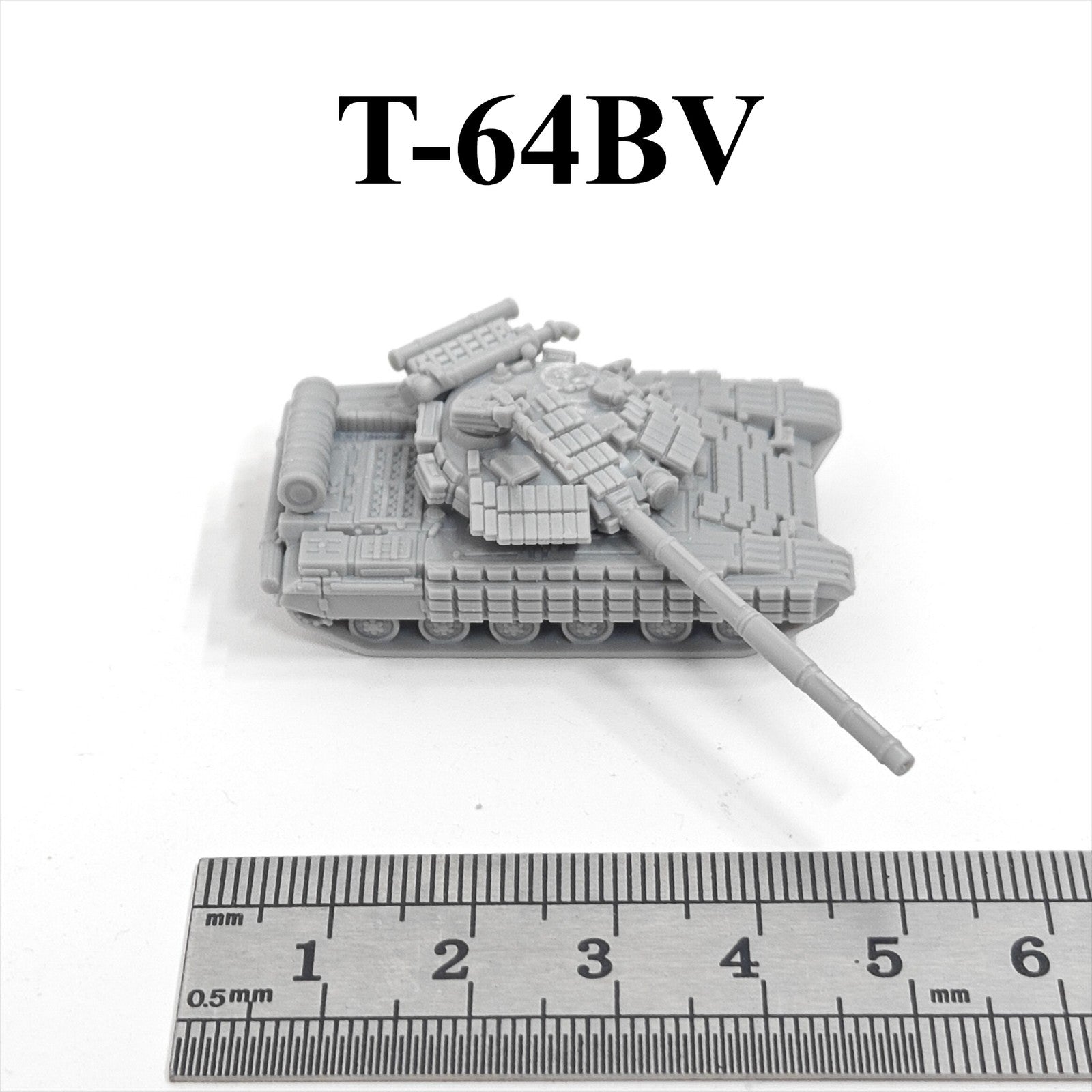 Soviet T-64BV Main Battle Tank,3D Printed,1/144 Scale Mini Tank Model,Resin