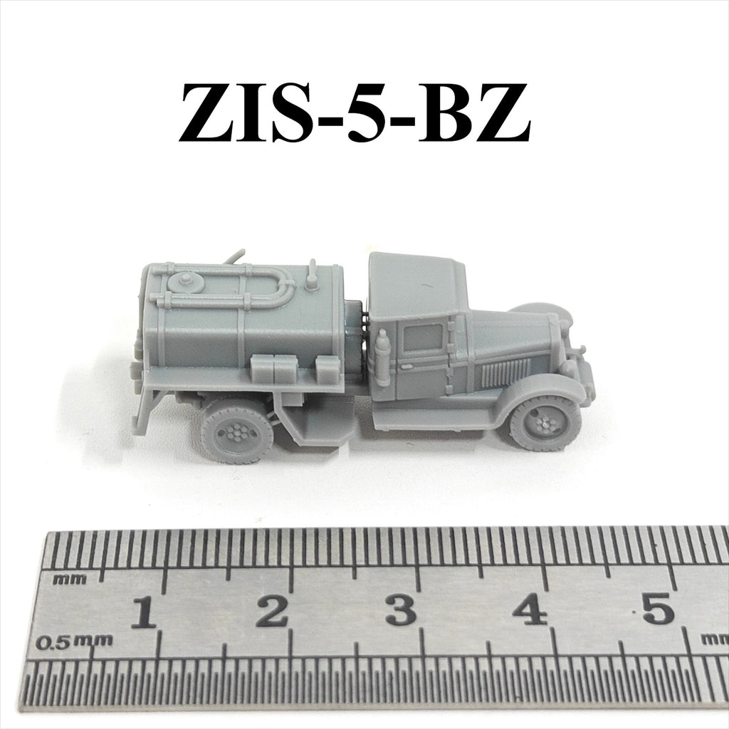 WWII Soviet ZIS-5-BZ Tanker Truck,3D Printed,1/144 Scale Mini Tank Model,Resin