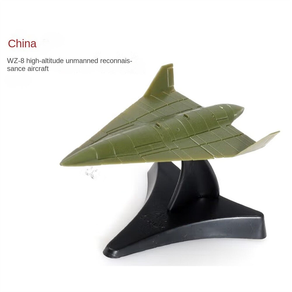 Mini Aircraft Airplane Fighter Model, Military Plastic Toy with Base,Paintable，F22 J20 J10 EF2000 MI8 MI24 AV-8A F-5E F15 F/A-18 UH1H MI8 SU25 SU30