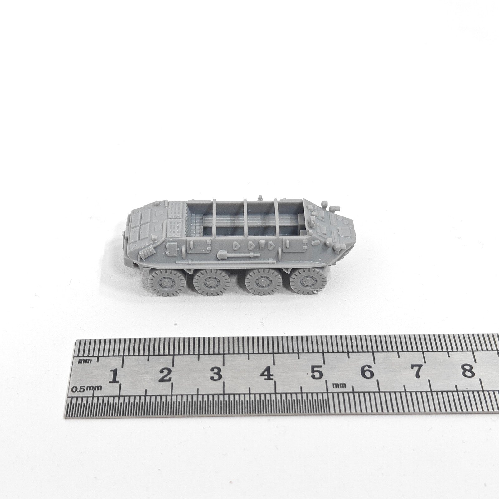 Soviet BTR-60P  APC,3D Printed,1/144 Scale Mini Tank Model,Resin