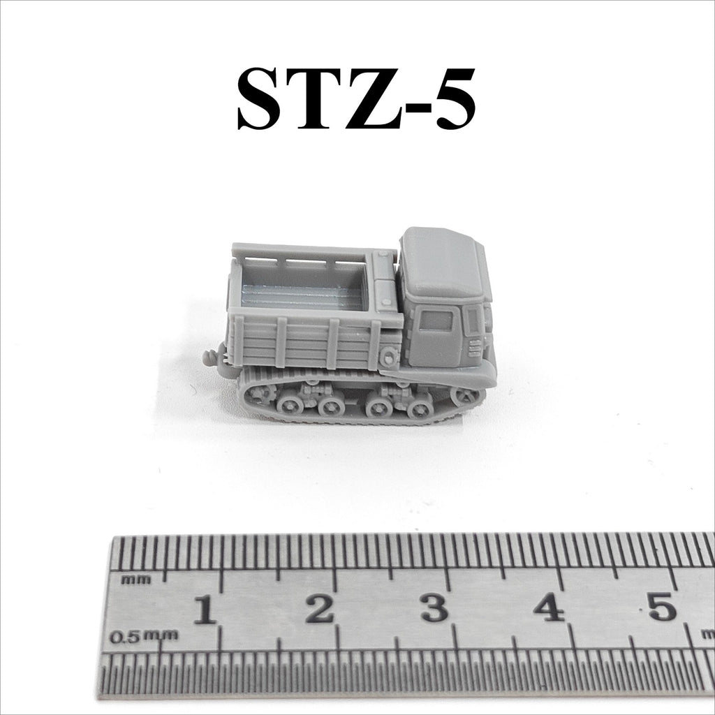 WWII Soviet STZ-5 Artillery Tractor,3D Printed,1/144 Scale Mini Tank Model,Resin