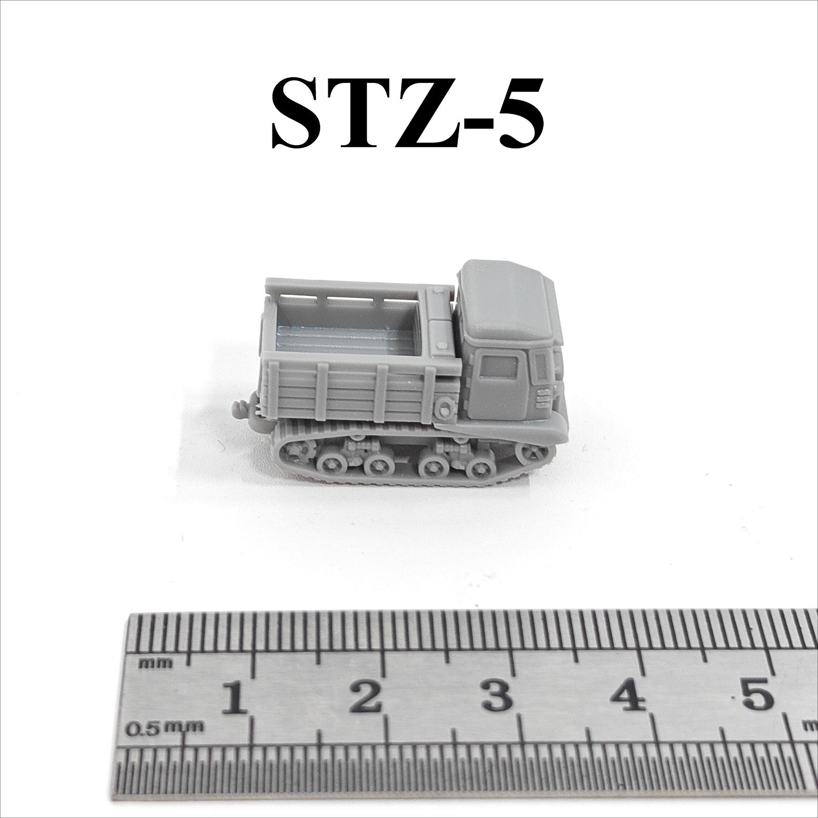 WWII Soviet STZ-5 Artillery Tractor,3D Printed,1/144 Scale Mini Tank Model,Resin