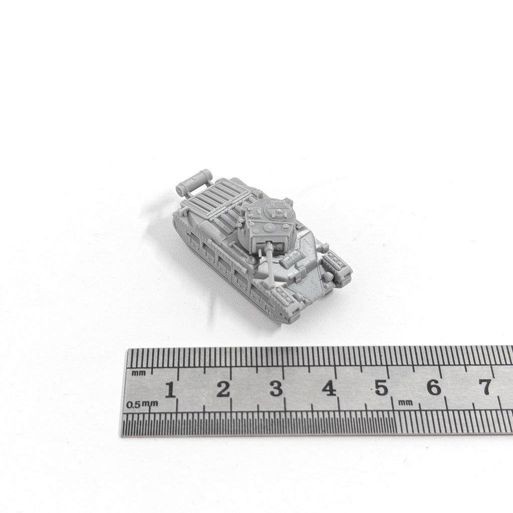 WWII British Matilda II Tank,3D Printed,1/144 Scale Mini Tank Model,Resin