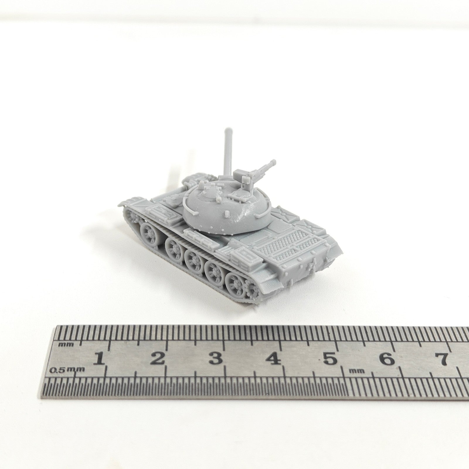 Soviet T-54 Medium Tank,3D Printed,1/144 Scale Mini Tank Model,Resin