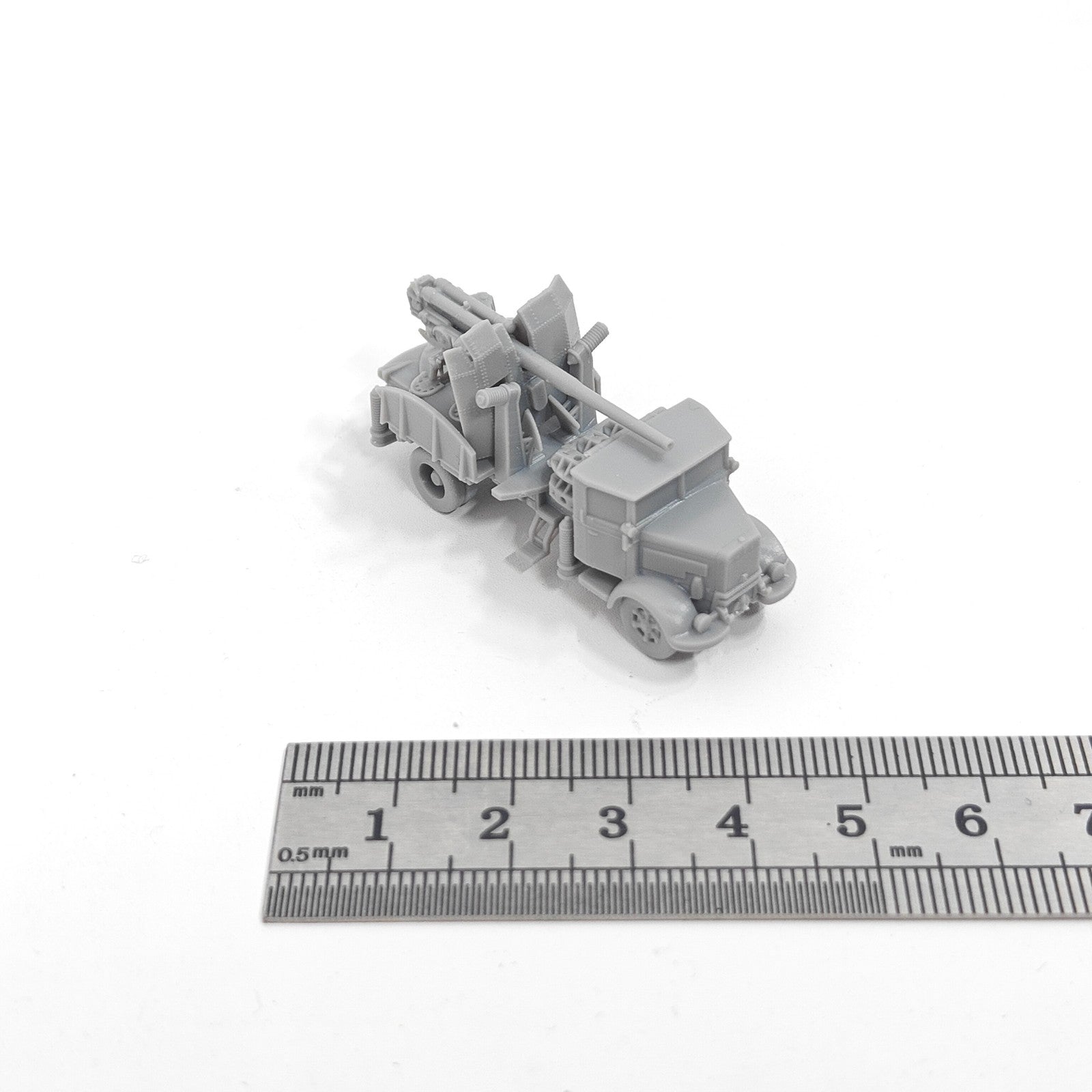Italian 3RO 90/53 Antiaircraft Gun,3D Printed,1/144 Scale Mini Tank Model,Resin