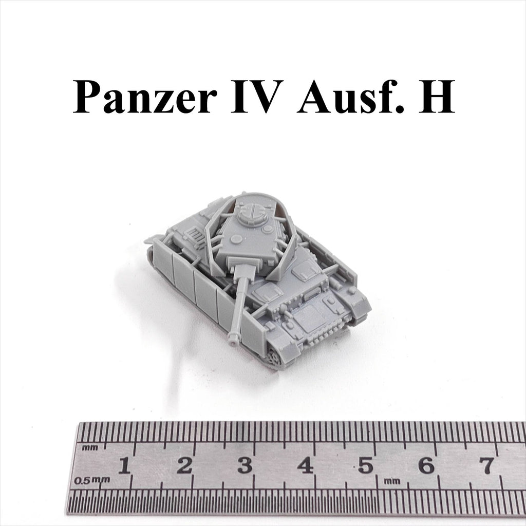 German Panzer IV ausf H Tank,3D Printed,1/144 Scale Mini Tank Model,Resin