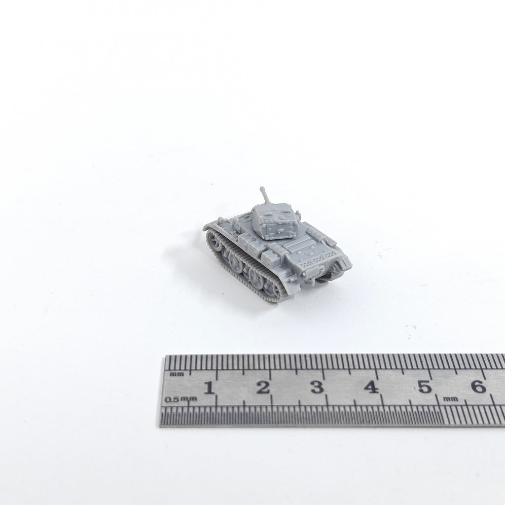 WWII German Panzer II Ausf. L Luchs Light Tank,3D Printed,1/144 Mini Model,Resin