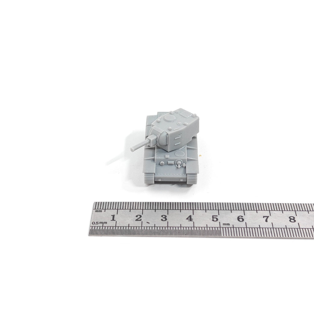 WWII Soviet KV-2 Heavy Tank,3D Printed,1/144 Scale Mini Tank Model,Resin