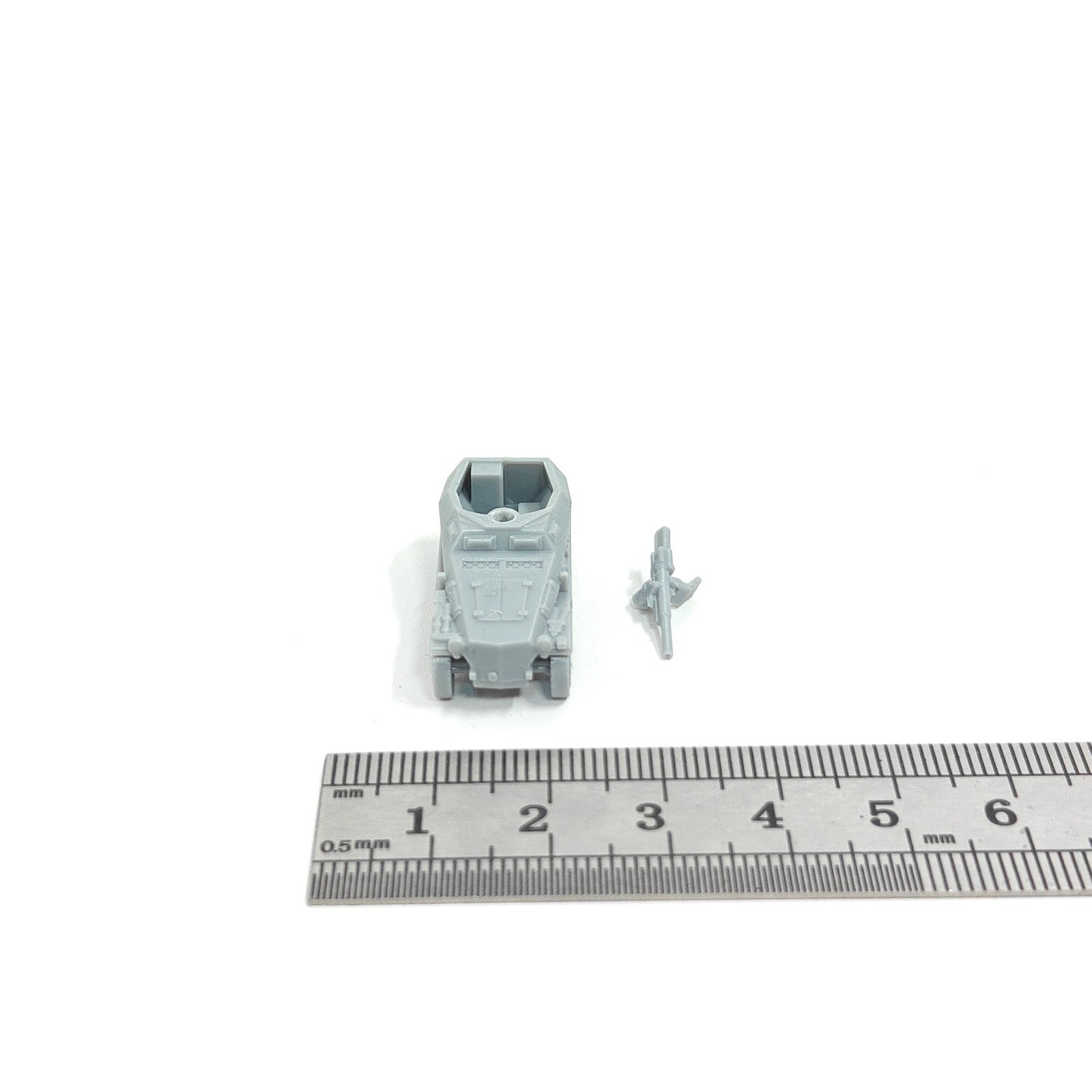 WWII German Sd.Kfz. 250/10 Half-track,3D Printed,1/144 Scale Mini Model,Resin