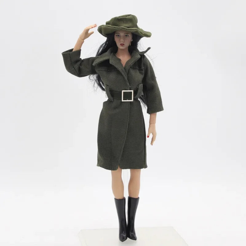 1/6 Scale Overcoat Mini Coat Dolls Accessories Model for 12'' Action Figure