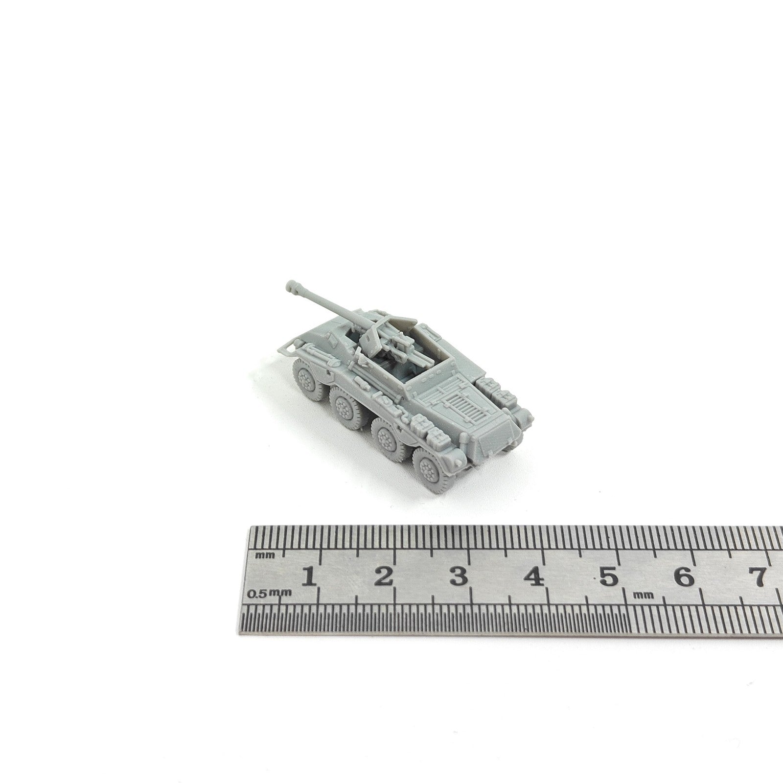 WWII German Sd.Kfz. 234/4 Wheeled Armor,3D Printed,1/144 Scale Mini Model,Resin