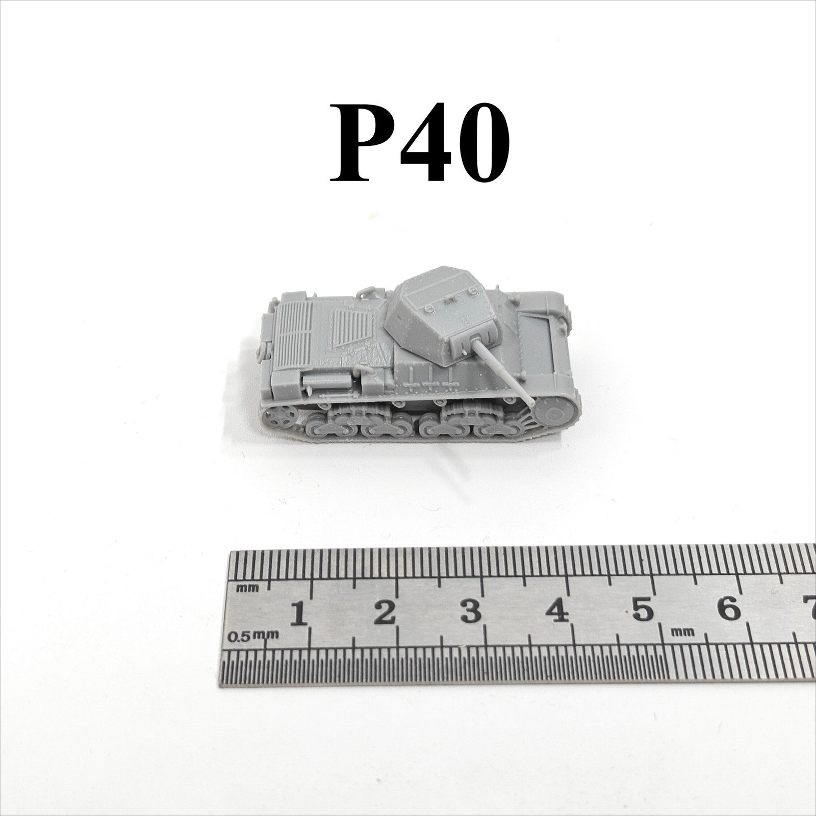 WWII Italian P40 Tank,3D Printed,1/144 Scale Mini Tank Model,Resin