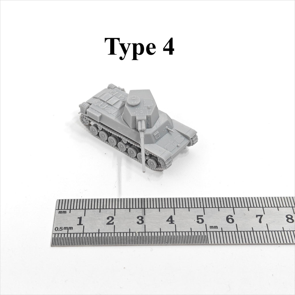 Japanese Type 4 Tank,3D Printed,1/144 Scale Mini Tank Model,Resin