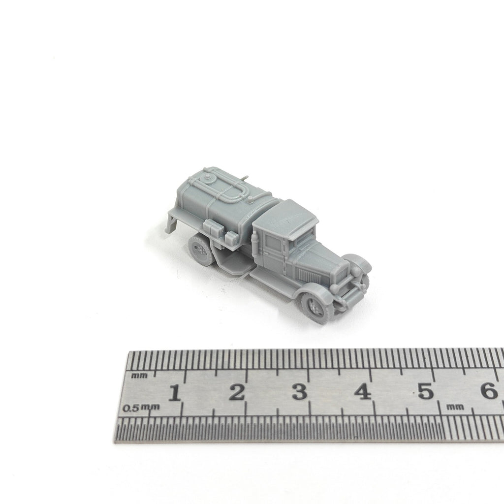 WWII Soviet ZIS-5-BZ Tanker Truck,3D Printed,1/144 Scale Mini Tank Model,Resin