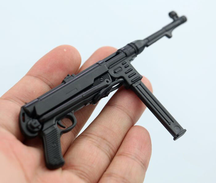 1/6 Scale Mini Gun Model, HK416 MP40 AK47 SVD TAC-50 M46 G36 PKP M240 Machine Gun，Plastic, Black,Easy To Assemble,For 12'' Action Figure
