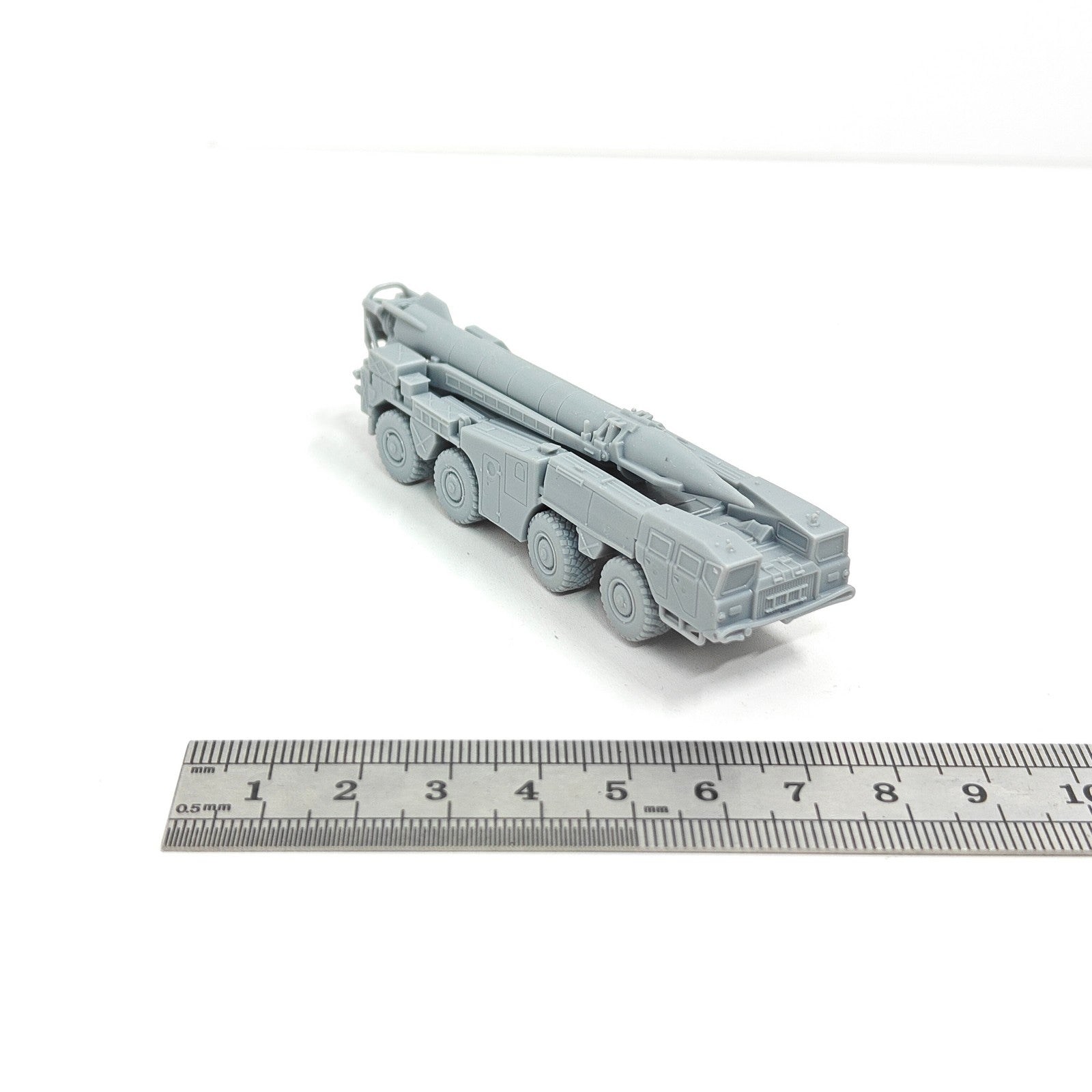 Soviet Scud Missile TEL Vehicle,3D Printed,1/144 Scale Mini Model,Resin