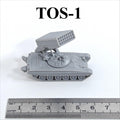Soviet TOS-1 MRL,3D Printed,1/144 Scale Mini Tank Model,Resin
