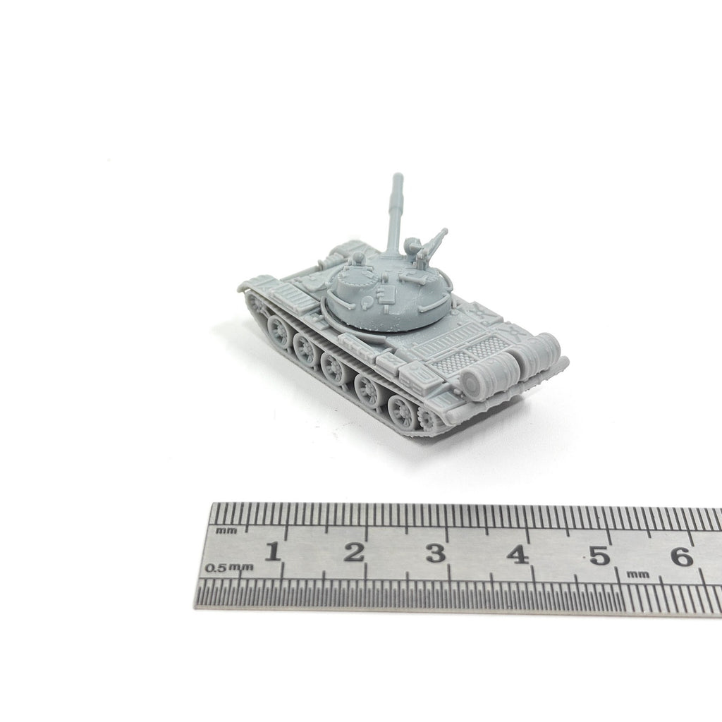 Soviet T-62 Main Battle Tank,3D Printed,1/144 Scale Mini Tank Model,Resin