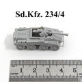 WWII German Sd.Kfz. 234/4 Wheeled Armor,3D Printed,1/144 Scale Mini Model,Resin