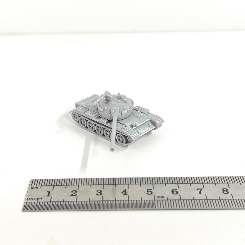 Soviet T-54 Medium Tank,3D Printed,1/144 Scale Mini Tank Model,Resin