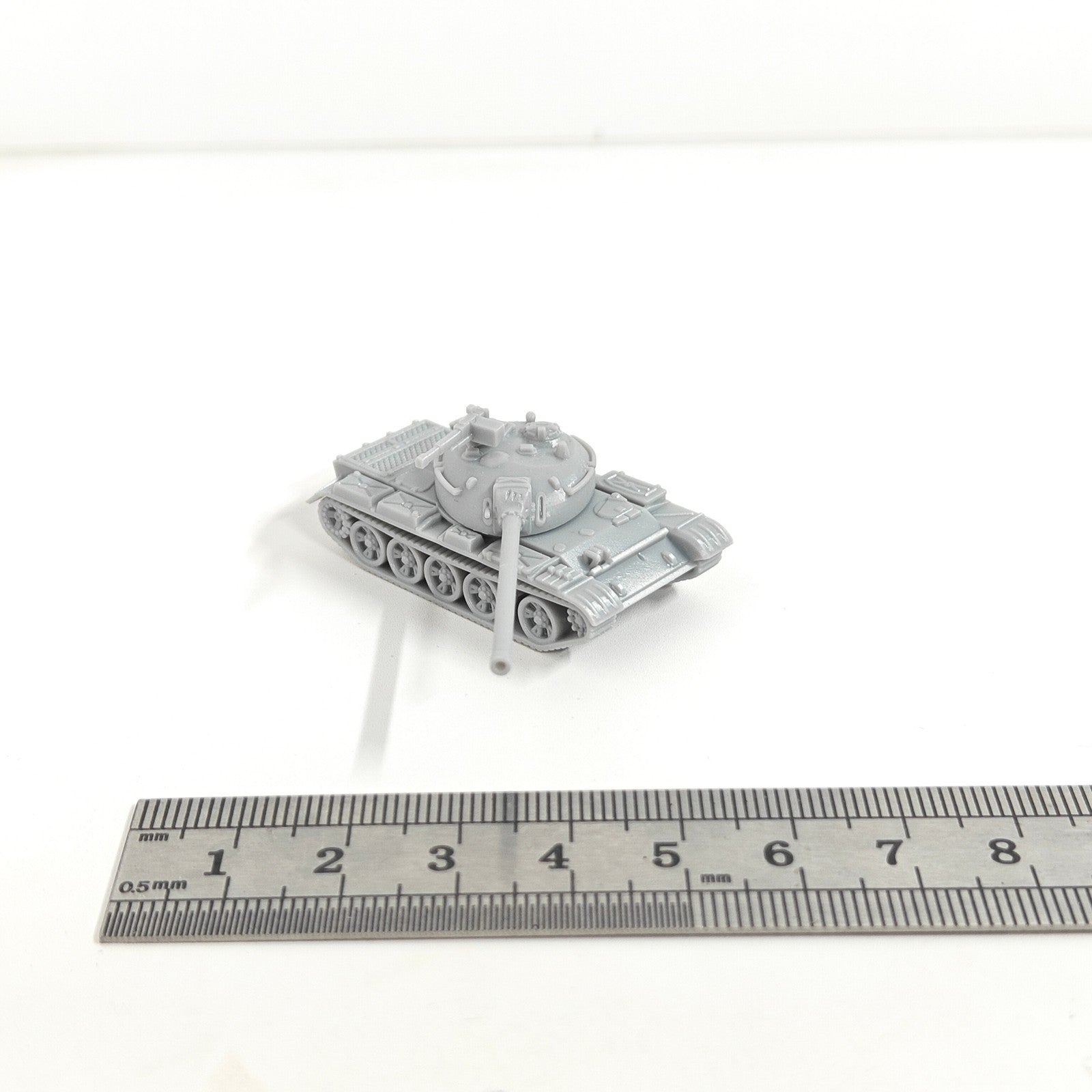 Soviet T-54 Medium Tank,3D Printed,1/144 Scale Mini Tank Model,Resin