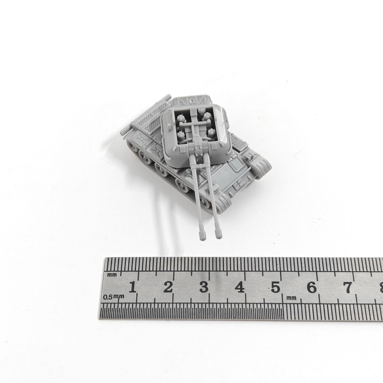 Soviet ZSU-57-2 SPAAG,3D Printed,1/144 Scale Mini Tank Model,Resin