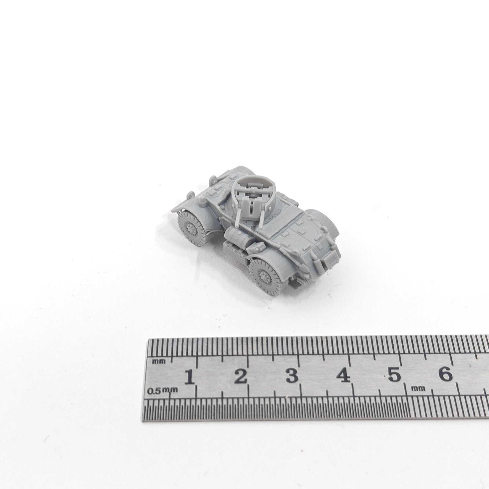 WWII British T17E2 Staghound AA,3D Printed,1/144 Scale Mini Tank Model,Resin