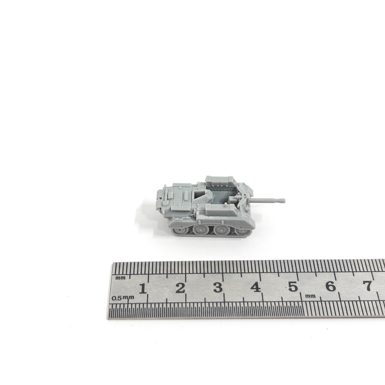 British FV4402 SPATG,3D Printed,1/144 Scale Mini Tank Model,Resin