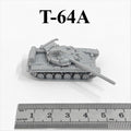 Soviet T-64A Main Battle Tank,3D Printed,1/144 Scale Mini Tank Model,Resin