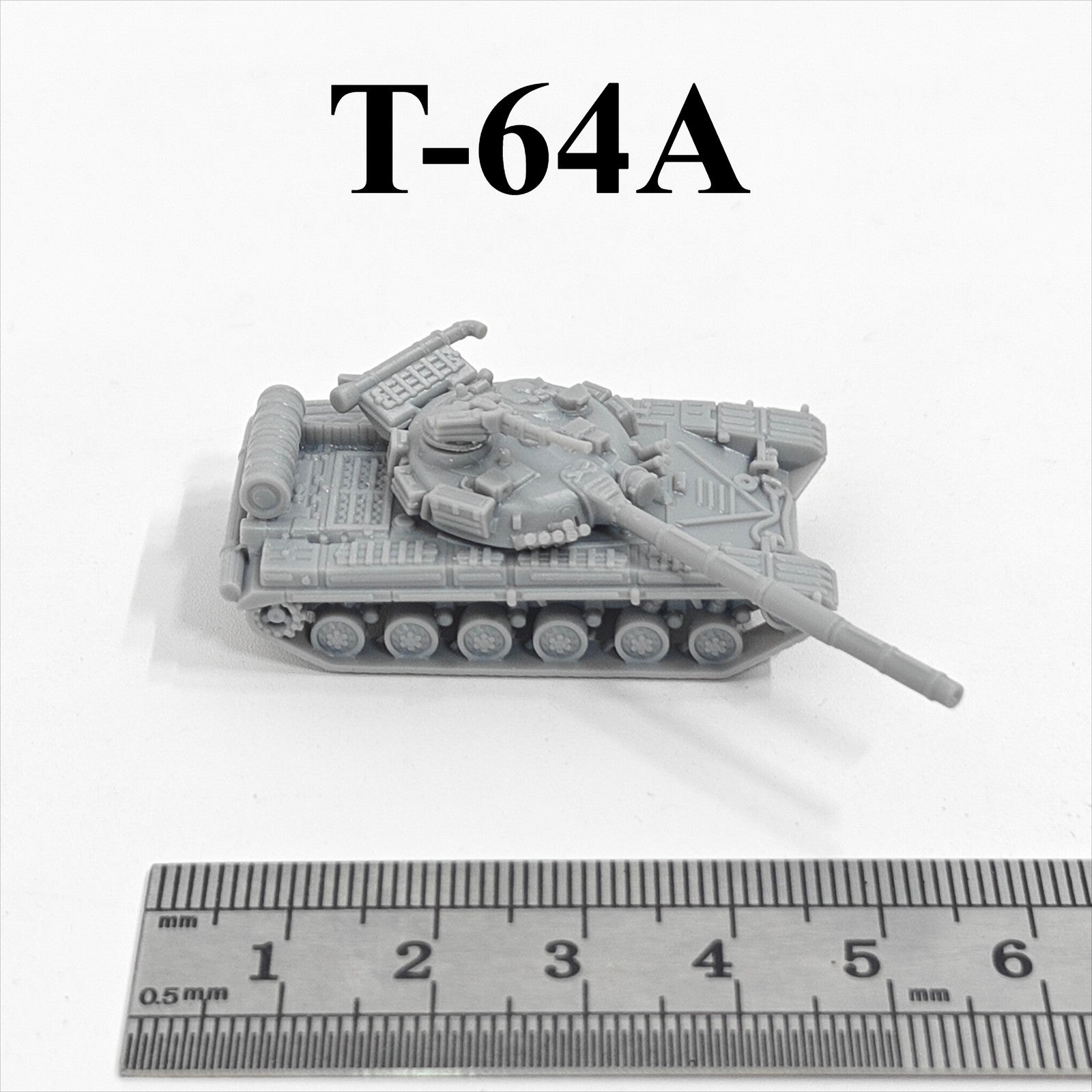 Soviet T-64A Main Battle Tank,3D Printed,1/144 Scale Mini Tank Model,Resin