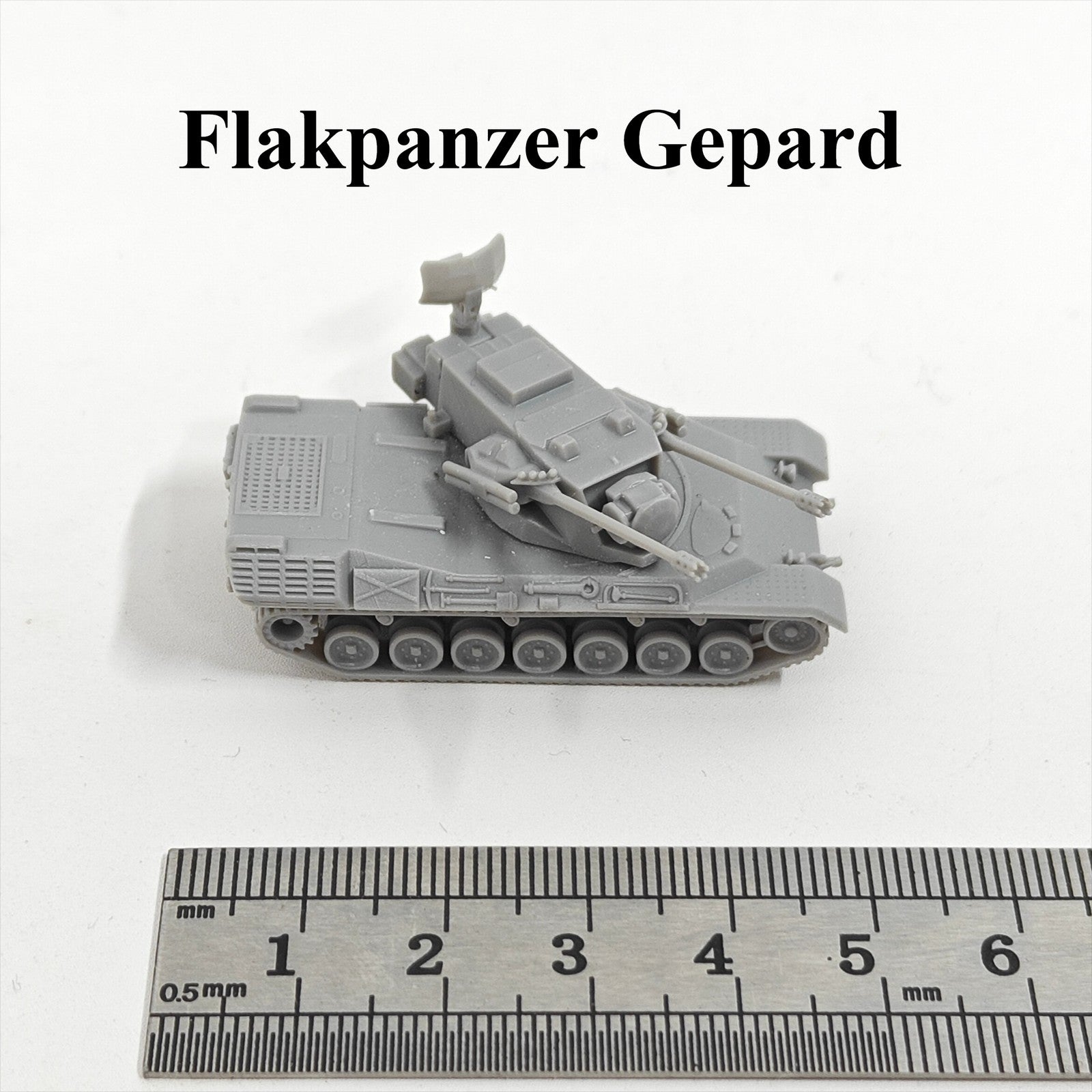 German Flakpanzer Gepard,3D Printed,1/144 Mini Tank Model,Resin