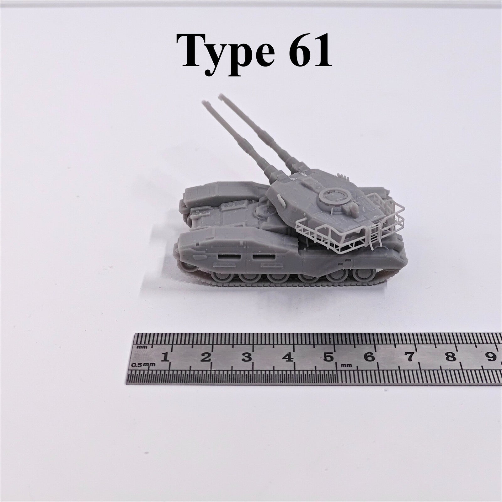 Type 61 Tank,3D Printed,1/144 Scale Mini Tank Model,Resin